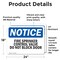 Signmission Fire Sprinkler Control Valve Do Not Block Door OSHA Notice Sign, Vinyl Decal, 24in W x 18in L, 2PK OS-2PACK-NS-D-1824-L-12661 - alternate 5